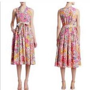Kate Spade Multicolor Floral Midi Dress